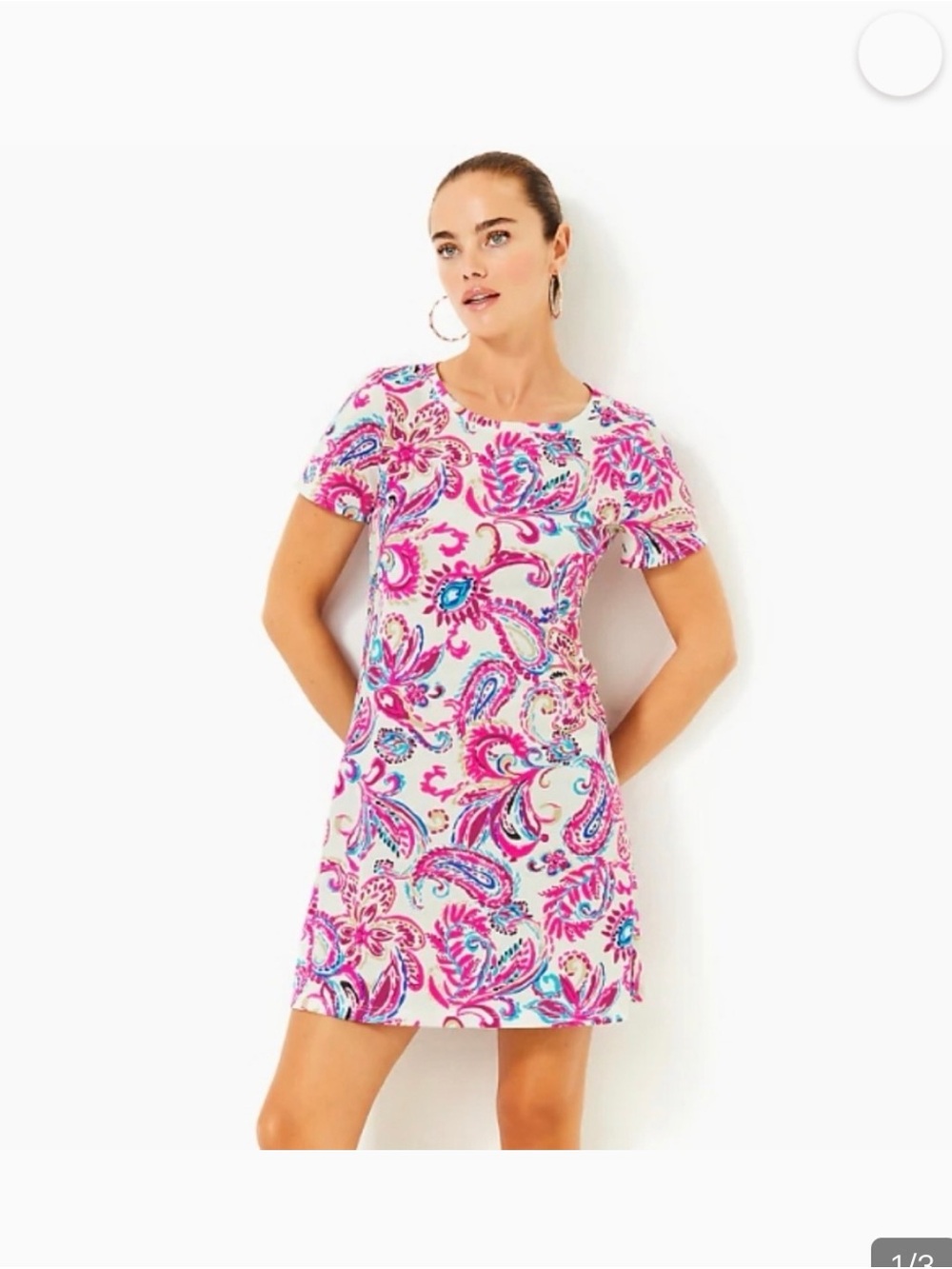Lilly Pulitzer Pink Blue Floral dress size xxl